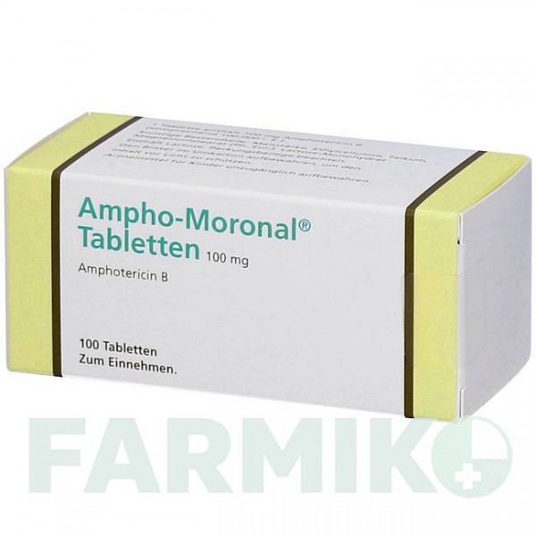 АМФО МОРОНАЛ (AMPHO MORONAL) 100 мг таблетки 100 шт - Амфотерицин B ORIFARM