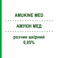 АМУКИН МЕД (AMUKINE MED) 0,05% раствор кожный 500 мл - Гипохлорит натрия ANGELINI