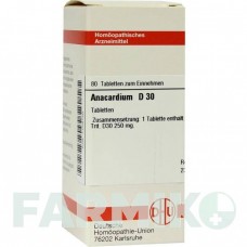 АНАКАРДИУМ (ANACARDIUM) D 30 таблетки 80 шт - Гомеопатия DHU