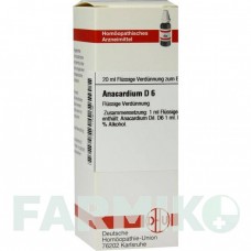 АНАКАРДИУМ (ANACARDIUM) D 6 раствор 20 мл - Гомеопатия DHU
