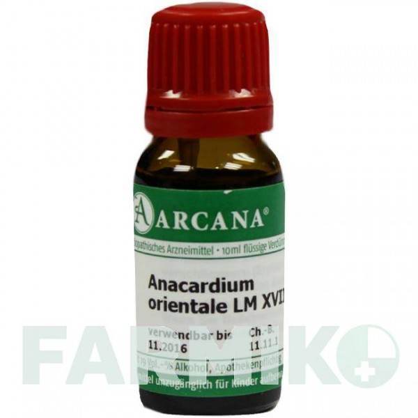 АНАКАРДИУМ ОРИЕНТАЛЕ (ANACARDIUM ORIENTALE) LM 18 раствор 10 мл - Гомеопатия ARCANA DR.SEWERIN