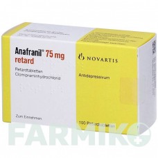 АНАФРАНИЛ (ANAFRANIL) 75 мг таблетки 100 шт - Кломипрамин 1 0 1 CAREFARM