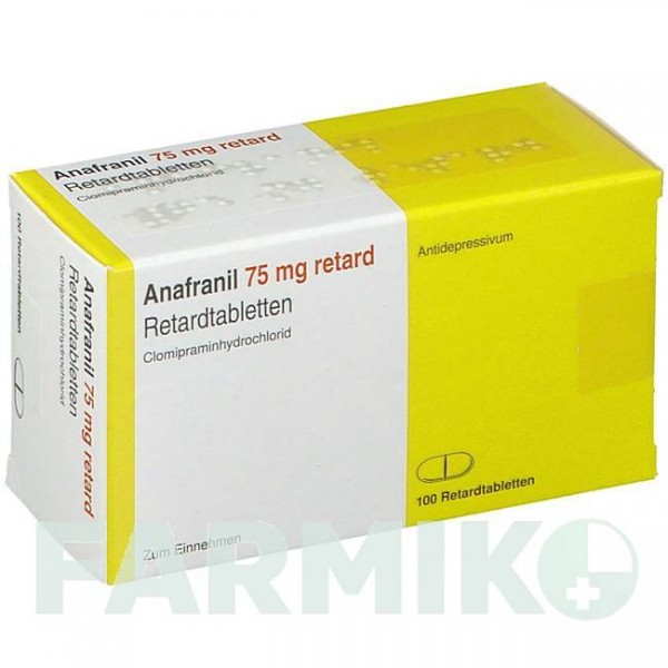 АНАФРАНІЛ (ANAFRANIL) 75 мг таблетки 100 шт - Кломіпрамін KOHLPHARMA