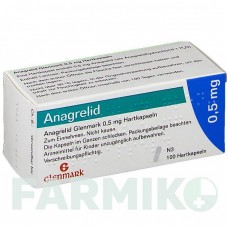 АНАГРЕЛИД (ANAGRELID) 0,5 мг капсулы 100 шт - Анагрелид GLENMARK