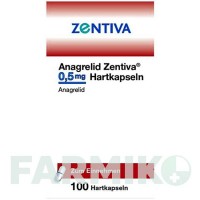 АНАГРЕЛІД (ANAGRELID) 0,5 мг капсули 100 шт - Анагрелід ZENTIVA