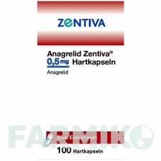 АНАГРЕЛИД (ANAGRELID) 0,5 мг капсулы 100 шт - Анагрелид ZENTIVA