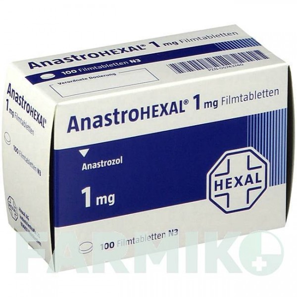 АНАСТРОГЕКСАЛ (ANASTROHEXAL) 1 мг таблетки 100 шт - Анастрозол HEXAL