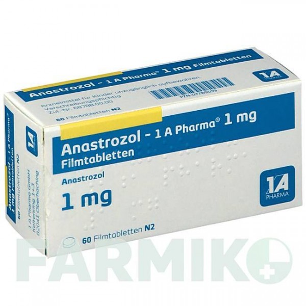 АНАСТРОЗОЛ (ANASTROZOL) 1 мг таблетки 60 шт - Анастрозол 1 A PHARMA
