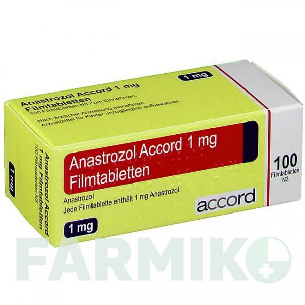 АНАСТРОЗОЛ (ANASTROZOL) 1 мг таблетки 100 шт - Анастрозол ACCORD HEALTHCARE