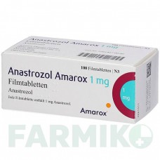 АНАСТРОЗОЛ (ANASTROZOL) 1 мг таблетки 100 шт - Анастрозол AMAROX PHARMA