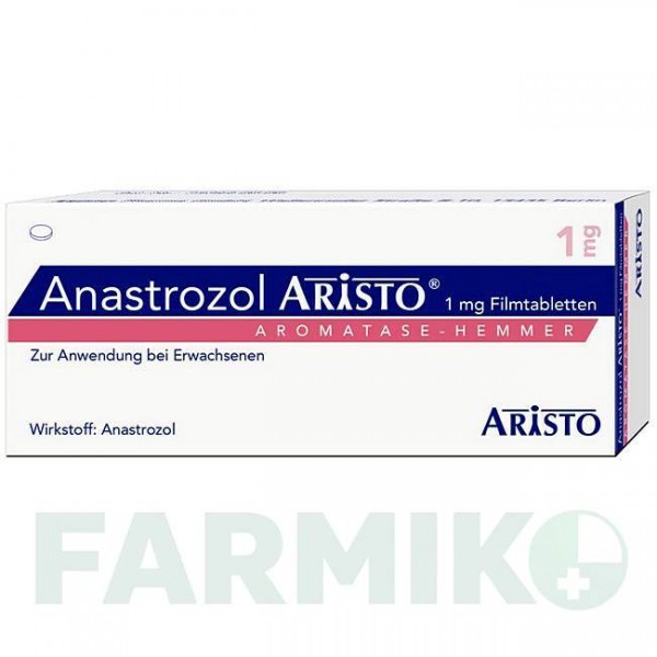 АНАСТРОЗОЛ (ANASTROZOL) 1 мг таблетки 100 шт - Анастрозол ARISTO PHARMA