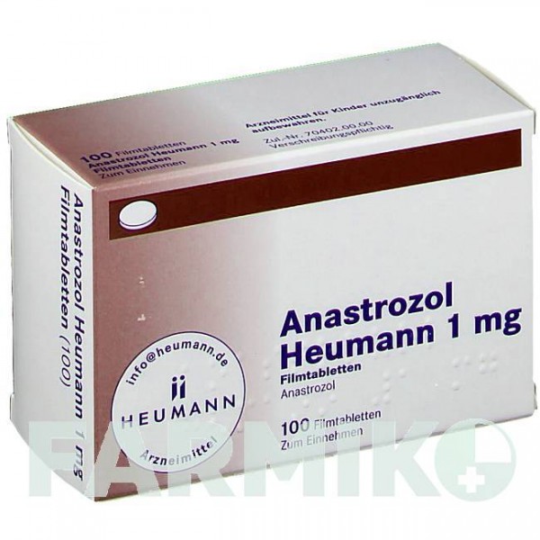 АНАСТРОЗОЛ (ANASTROZOL) 1 мг таблетки 100 шт - Анастрозол HEUMANN PHARMA