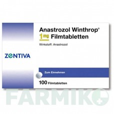 АНАСТРОЗОЛ (ANASTROZOL) 1 мг таблетки 100 шт - Анастрозол ZENTIVA