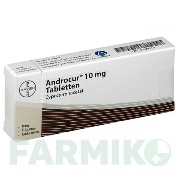АНДРОКУР (ANDROCUR) 10 таблетки 45 шт - Ципротерон ORIFARM