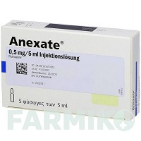 АНЕКСАТ (ANEXATE) 0,5 мг/5 мл розчин 5x5 мл - Флумазеніл EMRA-MED