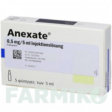 АНЕКСАТ (ANEXATE) 0,5 мг/5 мл розчин 5x5 мл - Флумазеніл EMRA-MED