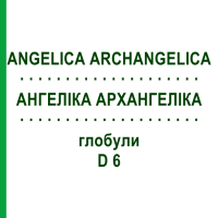 АНГЕЛІКА АРХАНГЕЛІКА (ANGELICA ARCHANGELICA) D 6 глобули 10 г - Гомеопатія DHU