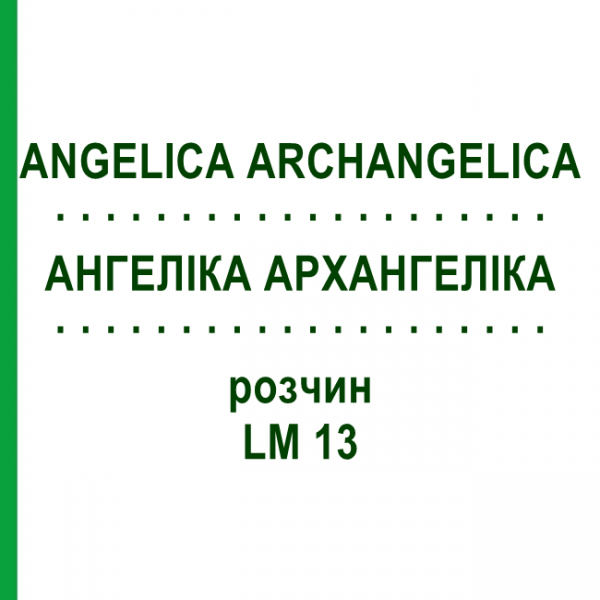 АНГЕЛИКА АРХАНГЕЛИКА (ANGELICA ARCHANGELICA) LM 13 раствор 10 мл - Гомеопатия ARCANA DR.SEWERIN