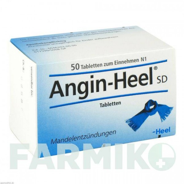 АНГІН ХЕЛЬ (ANGIN HEEL) таблетки 50 шт - Гомеопатія BIOLOGISCHE HEILMITTEL HEEL