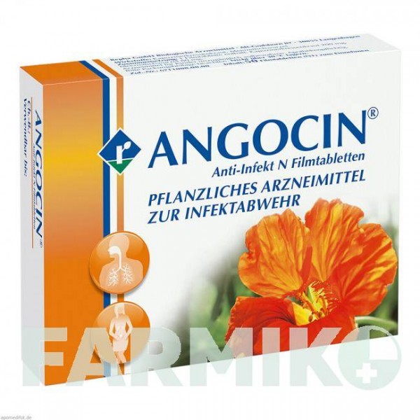 АНГОЦИН (ANGOCIN) таблетки 50 шт - Рослинні речовини REPHA