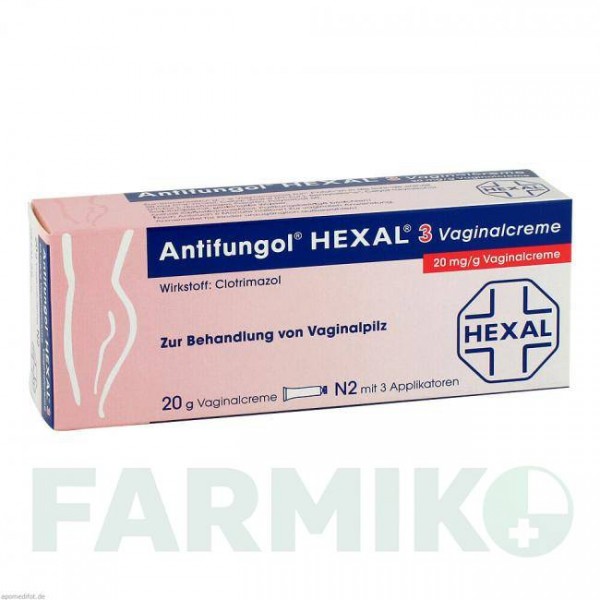 АНТИФУНГОЛ (ANTIFUNGOL) 3 крем 20 г - Клотримазол HEXAL