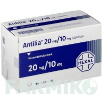 АНТИЛІЯ (ANTILIA) 20 мг/10 мг таблетки 100 шт - Розувастатин, Езетиміб HEXAL