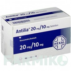 АНТИЛІЯ (ANTILIA) 20 мг/10 мг таблетки 100 шт - Розувастатин, Езетиміб HEXAL