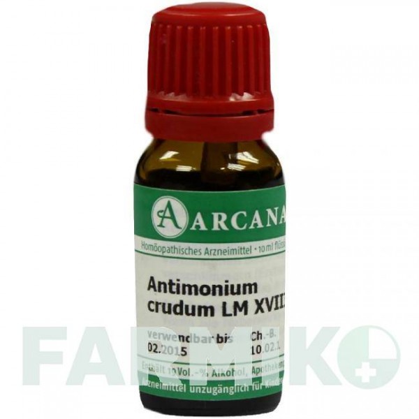 АНТИМОНІУМ КРУДУМ (ANTIMONIUM CRUDUM) LM 18 розчин 10 мл - Гомеопатія ARCANA DR.SEWERIN