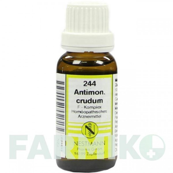 АНТИМОНІУМ КРУДУМ (ANTIMONIUM CRUDUM) розчин 20 мл - Гомеопатія NESTMANN PHARMA