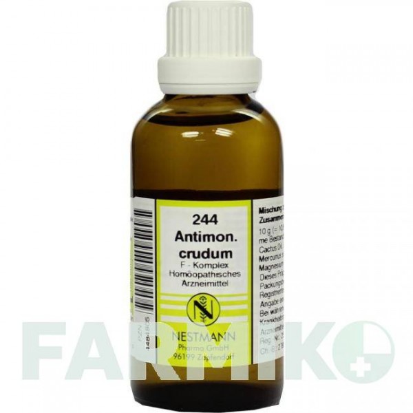 АНТИМОНІУМ КРУДУМ (ANTIMONIUM CRUDUM) розчин 50 мл - Гомеопатія NESTMANN PHARMA