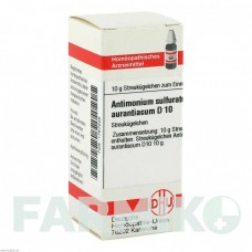 АНТИМОНИУМ СУЛЬФУРАТУМ (ANTIMONIUM SULFURATUM) D 10 глобули 10 г - Гомеопатия DHU