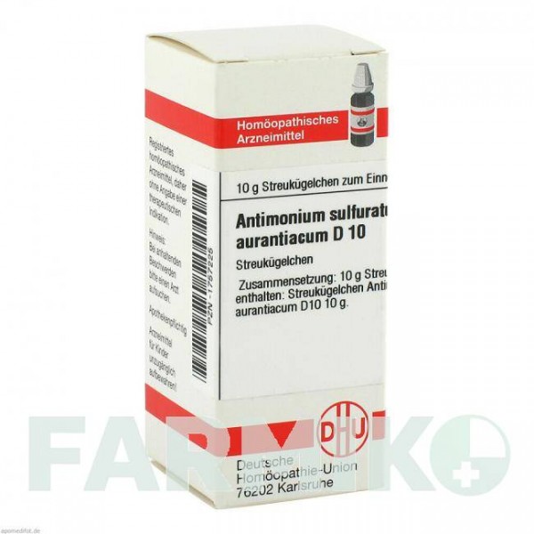 АНТИМОНИУМ СУЛЬФУРАТУМ (ANTIMONIUM SULFURATUM) D 10 глобули 10 г - Гомеопатия DHU