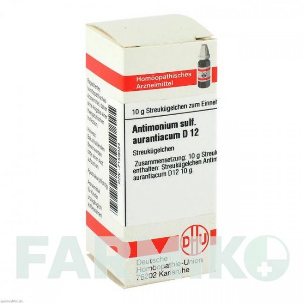 АНТИМОНИУМ СУЛЬФУРАТУМ (ANTIMONIUM SULFURATUM) D 12 глобули 10 г - Гомеопатия DHU