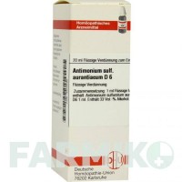 АНТИМОНІУМ СУЛЬФУРАТУМ (ANTIMONIUM SULFURATUM) D 6 розчин 20 мл - Гомеопатія DHU