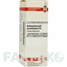 АНТИМОНИУМ СУЛЬФУРАТУМ (ANTIMONIUM SULFURATUM) D 6 раствор 20 мл - Гомеопатия DHU