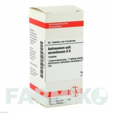 АНТИМОНИУМ СУЛЬФУРАТУМ (ANTIMONIUM SULFURATUM) D 6 таблетки 80 шт - Гомеопатия DHU