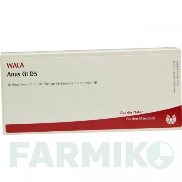 АНУС (ANUS) D 5 ампулы 10x1 мл - Гомеопатия WALA HEILMITTEL