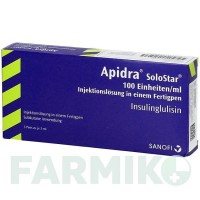 ЭПАЙДРА (APIDRA) 100 ЕД/мл шприци 3x3 мл - Инсулин глулизин ACA MULLER-ADAG PHARMA