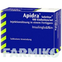 ЭПАЙДРА (APIDRA) 100 ЕД/мл раствор 10x3 мл - Инсулин глулизин SANOFI