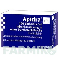 ЕПАЙДРА (APIDRA) 100 ОД/мл флакон 5x10 мл - Інсулін глулізин SANOFI