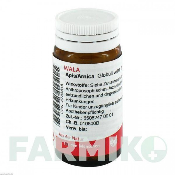 АПИС АРНИКА (APIS ARNICA) глобули 20 г - Гомеопатия WALA HEILMITTEL