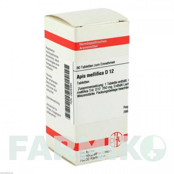 АПИС МЕЛЛИФИКА (APIS MELLIFICA) D 12 таблетки 80 шт - Гомеопатия DHU