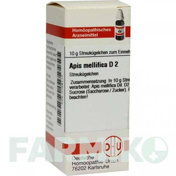 АПИС МЕЛЛИФИКА (APIS MELLIFICA) D 2 глобули 10 г - Гомеопатия DHU