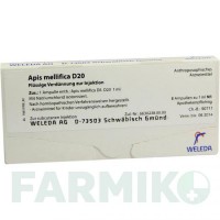 АПИС МЕЛЛИФИКА (APIS MELLIFICA) D 20 ампулы 8 шт - Гомеопатия WELEDA