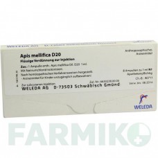 АПИС МЕЛЛИФИКА (APIS MELLIFICA) D 20 ампулы 8 шт - Гомеопатия WELEDA
