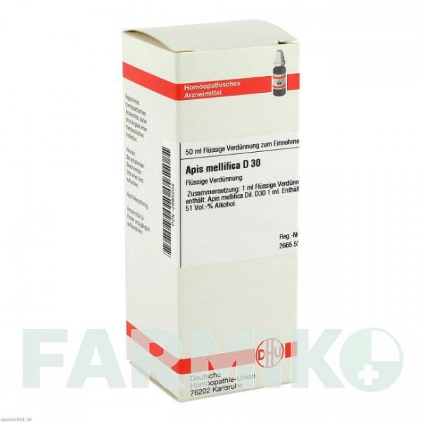 АПИС МЕЛЛИФИКА (APIS MELLIFICA) D 30 раствор 50 мл - Гомеопатия DHU
