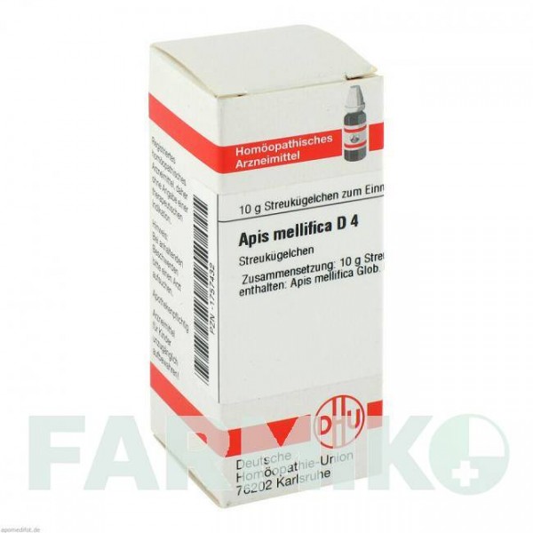 АПИС МЕЛЛИФИКА (APIS MELLIFICA) D 4 глобули 10 г - Гомеопатия DHU