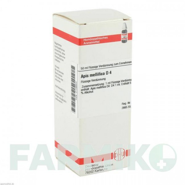 АПИС МЕЛЛИФИКА (APIS MELLIFICA) D 4 раствор 50 мл - Гомеопатия DHU