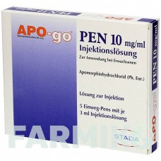 АПО (APO) 10 мг/мл 3 мл розчин 5 шт - Апоморфін STADAPHARM