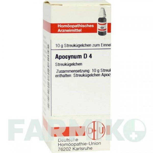 АПОЦИНУМ (APOCYNUM) D 4 глобули 10 г - Гомеопатия DHU